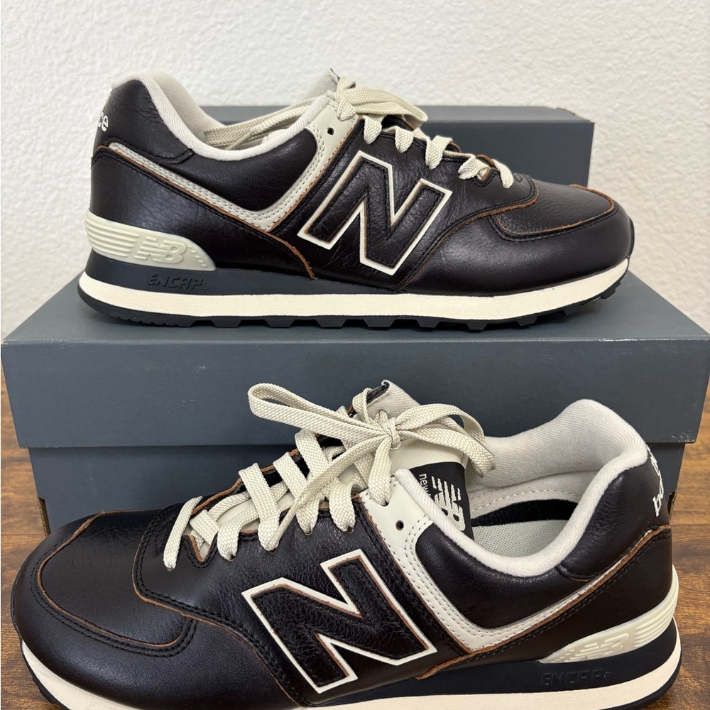 Brand New New Balance 574 Leather Pack Mens 9.5/womens 11. ML574LPK